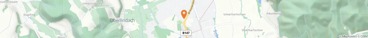 Kartendarstellung des Standorts für Sonnen-Apotheke in 5230 Mattighofen